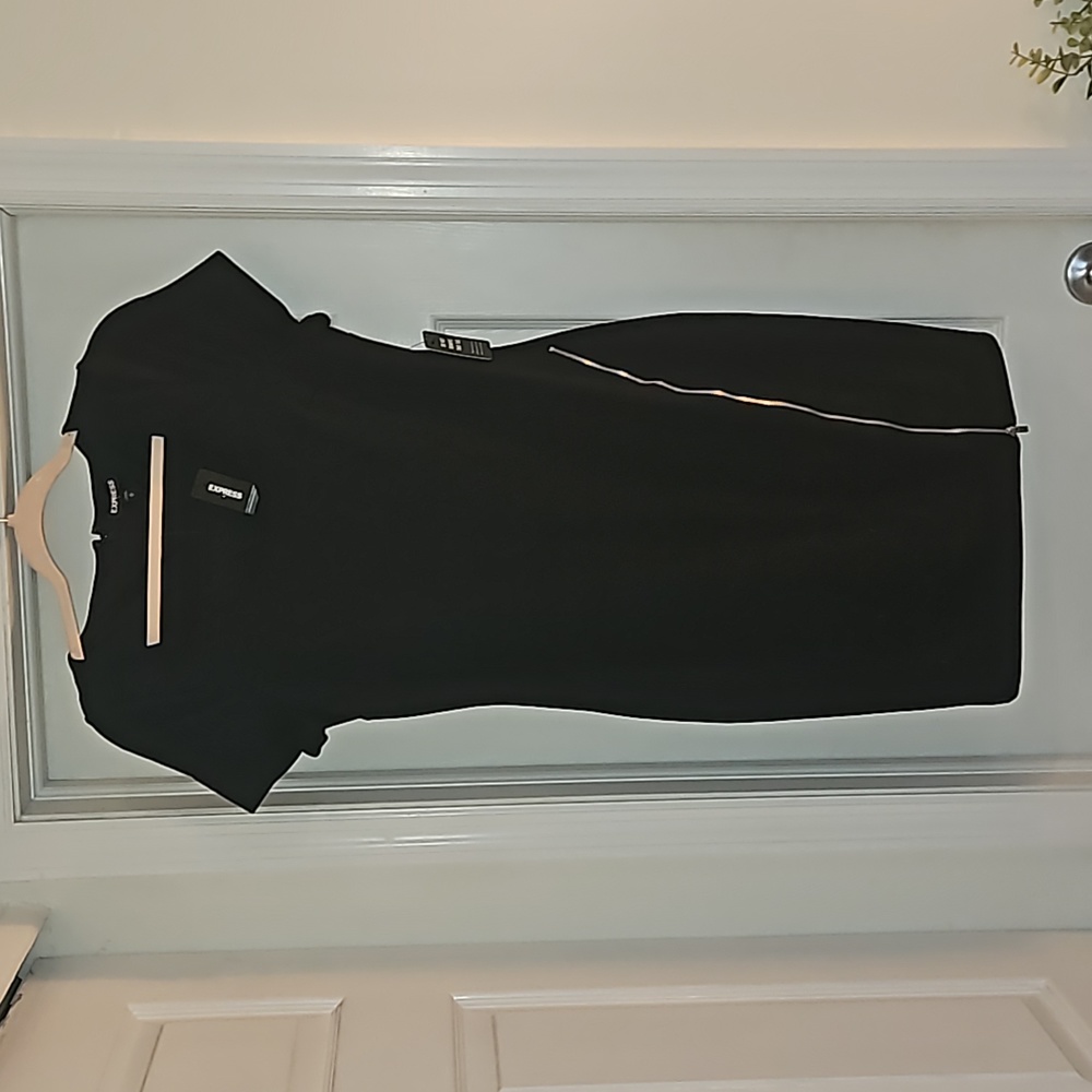 Black dress with silver detail on hip/side